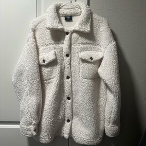 Cream Sherpa Teddy Jacket